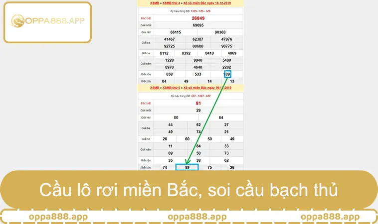 Cầu lô rơi miền Bắc, soi cầu bạch thủ hiệu quả