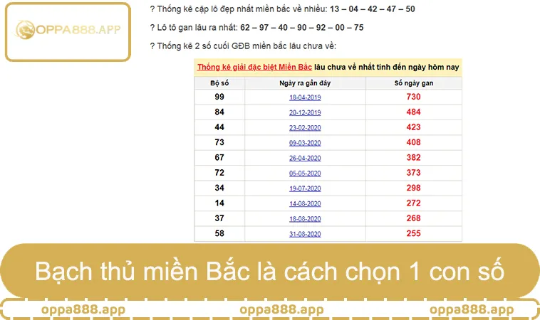Soi cầu bạch thủ miền Bắc là cách chọn 1 con số